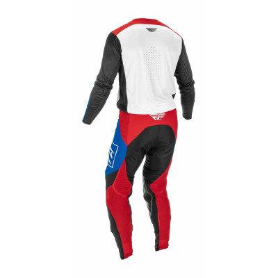 kalhoty LITE, FLY RACING - USA 2022 (červená/bílá/modrá)