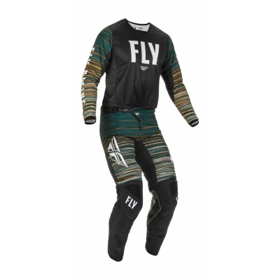 kalhoty KINETIC WAWE, FLY RACING - USA 2022 (černá/zelená)