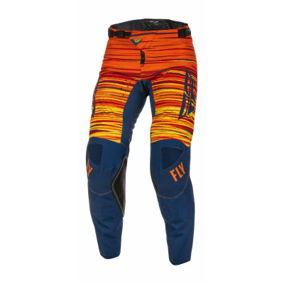 kalhoty KINETIC WAWE, FLY RACING - USA 2022 (modrá/oranžová)