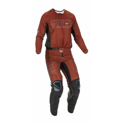 kalhoty KINETIC FUEL, FLY RACING - USA 2022 (rezavá/černá)