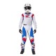 kalhoty RACER ICONIC HONDA kolekce, ALPINESTARS (bílá/modrá/červená/černá) 2025
