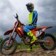 kalhoty TECHSTAR MELT, ALPINESTARS (žlutá fluo/modrá) 2025