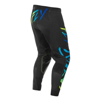 kalhoty EVOLUTION, FLY RACING - USA 2025 (černá/modrá/hi-vis)