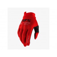Motokrosové rukavice iTRACK, 100% - USA (červená)