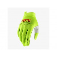 Motokrosové rukavice iTRACK, 100% - USA (fluo zelená)