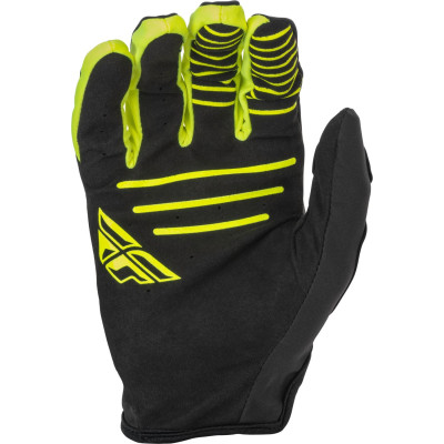 rukavice WINDPROOF, FLY RACING - USA (černá/HI-Vis)