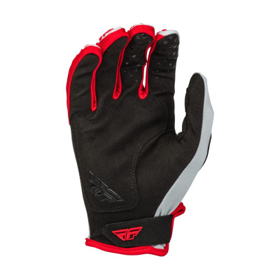 rukavice KINETIC, FLY RACING - USA 2023 (červená/šedá)