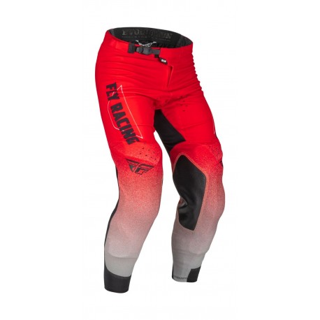 kalhoty EVOLUTION DST. FLY RACING - USA 2023 (červená/šedá)