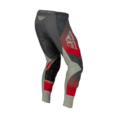 kalhoty LITE, FLY RACING - USA 2023 (červená/šedá)