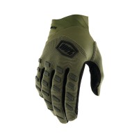 Motokrosové rukavice AIRMATIC, 100% - USA (army zelená)