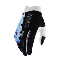 Motokrosové rukavice ITRACK, 100% - USA (černá)