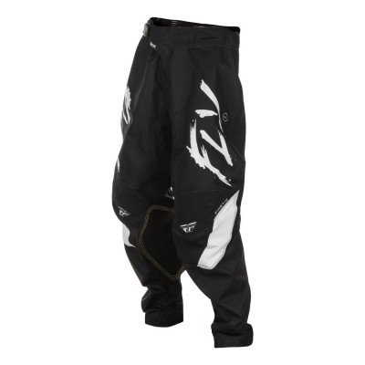 kalhoty KINETIC STOKE, FLY RACING - USA 2025 dětské (černá/bílá)