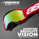 brýle VISION 5 BLAZE, ALPINESTARS (žlutá fluo/modrá, zrcadlové modré plexi) 2025