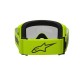 brýle VISION 3 WORDMARK, ALPINESTARS (žlutá fluo, zrcadlové stříbrné plexi) 2025