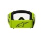brýle VISION 3 WORDMARK, ALPINESTARS (žlutá fluo, čiré plexi) 2025
