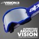 brýle VISION 3 WORDMARK, ALPINESTARS (modrá, zrcadlové stříbrné plexi) 2025