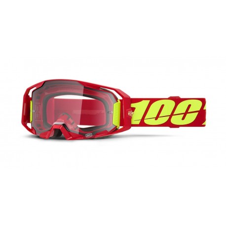ARMATIC 100% brýle červené, čiré plexi