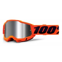 ACCURI 2, 100% brýle Orange, zrcadlové stříbrné plexi
