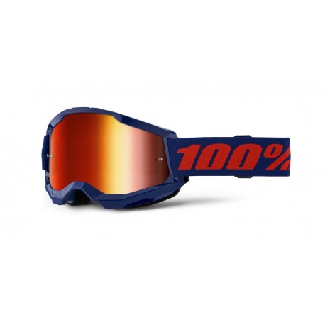 STRATA 2 NEW, brýle 100% modré, červené plexi