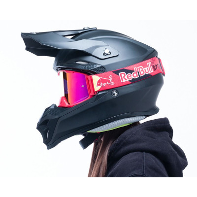 brýle STRIVE, RedBull Spect (červené mátné, plexi fialové zrcadlové)