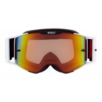 brýle TORP, RedBull Spect (černé/bílé matné, plexi červené zrcadlové)