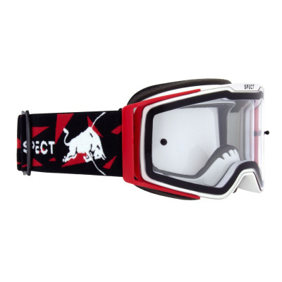 brýle TORP, RedBull Spect (bílé/červené, čiré plexi)