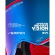 brýle SUPERTECH STREAM ROLL-OFF WIDE VISION, ALPINESTARS (modrá, čiré plexi a roll-off systém) 2025