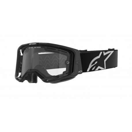 brýle VISION 8 CORP, ALPINESTARS (černá, dvojité antifog čiré plexi) 2025