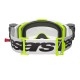 brýle VISION 8 WORDMARK ROLL-OFF WIDE VISION, ALPINESTARS (bílá/žlutá fluo, čiré plexi a roll-off systém) 2025