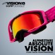 brýle VISION 8 LUAR ROLL-OFF WIDE VISION, ALPINESTARS (červená/černá, čiré plexi a roll-off systém) 2025