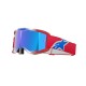 brýle VISION 5 CORP, ALPINESTARS (červená/bílá/modrá, zrcadlové modré plexi) 2025