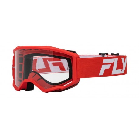 brýle FOCUS, FLY RACING (červená/bílá) dětské