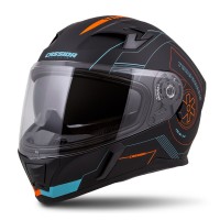 Integrální přilba Integral 3.0 Turbohead, CASSIDA (černá matná/oranžová/modrá, plexi s přípravou pro Pinlock)