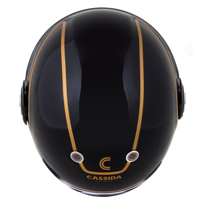 Integrální přilba Fibre Jawa Sport, CASSIDA (černá/stříbrná/zlatá)