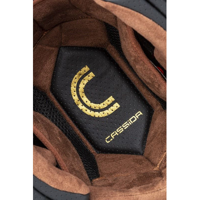 Integrální přilba Fibre Jawa Sport, CASSIDA (černá/stříbrná/zlatá)