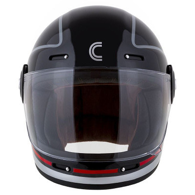 Integrální přilba Fibre Jawa Sport, CASSIDA (černá/stříbrná/červená)