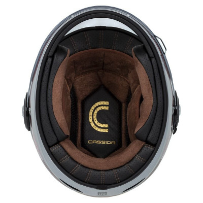 Integrální přilba Fibre Jawa Sport, CASSIDA (černá/stříbrná/červená)