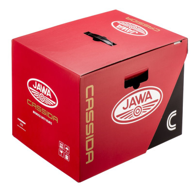 Integrální přilba Fibre Jawa Sport, CASSIDA (černá/stříbrná/červená)