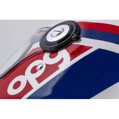 Integrální přilba Fibre OPG, CASSIDA (bílá/modrá/červená)