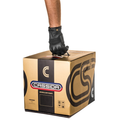 Integrální přilba Fibre OPG, CASSIDA (bílá/modrá/červená)