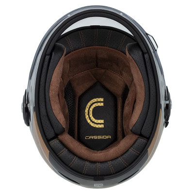 Integrální přilba Fibre OPG, CASSIDA (černá/zlatá/stříbrná)