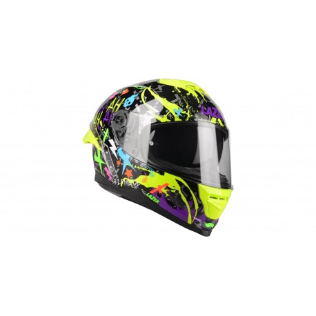 přilba Rafale SR Crazy, LAZER - Belgie (černá/fialová/fluo zelená)