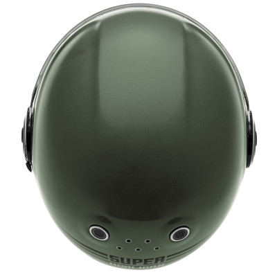 Integrální přilba Fibre Super Hooligan, CASSIDA (černá/metalická zelená/šedá)