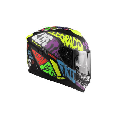 přilba RAFALE MEXICANA, LAZER - Belgie, černá/multi