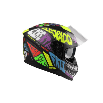 přilba RAFALE MEXICANA, LAZER - Belgie, černá/multi