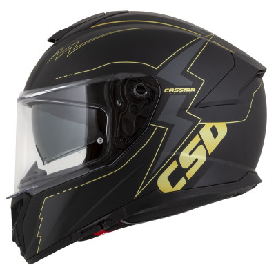 Integrální přilba Integral GT 2.1 Flash, CASSIDA (černá matná/metalická zlatá/tmavě šedá) plexi s přípravou pro Pinlock 2025