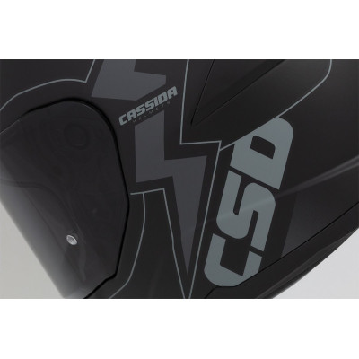 Integrální přilba Integral GT 2.1 Flash, CASSIDA (černá matná/tmavě šedá) plexi s přípravou pro Pinlock 2025