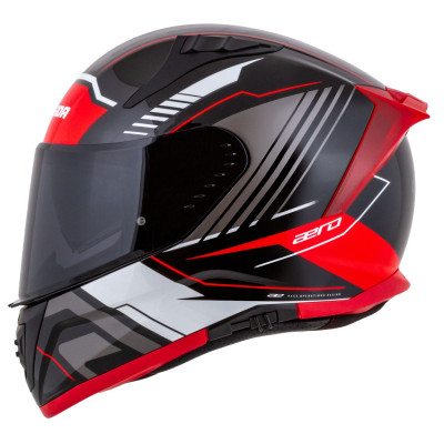 Integrální přilba Aero Drome, CASSIDA (černá met./červená/bílá/šedá) 2025