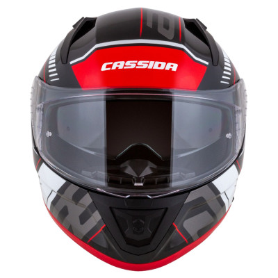 Integrální přilba Aero Drome, CASSIDA (černá met./červená/bílá/šedá) 2025