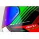 Integrální přilba Aero Drome, CASSIDA (černá met./červená/zelená/bílá) 2025